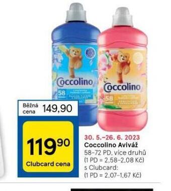 Tesco Coccolino aviváž nabídka