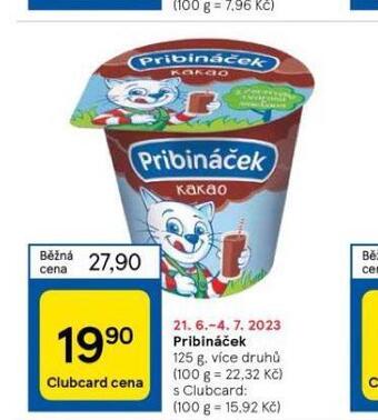 Tesco Pribináček nabídka