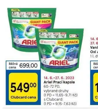 Tesco Arel prací gel nabídka