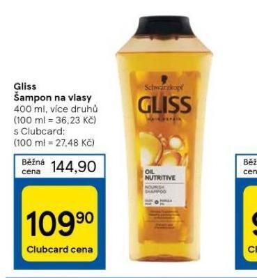 Tesco Gliis šampon nabídka