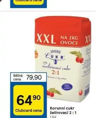 Tesco Korunní cukr želírovací 2:1 nabídka
