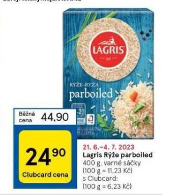 Tesco Lagris rýže parboiled nabídka