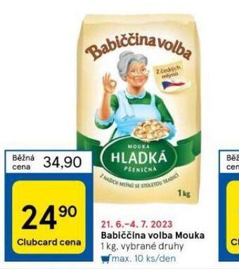 Tesco Babiččina volba mouka nabídka