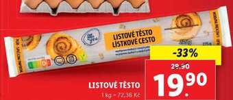 Lidl Listové těsto, 275 g nabídka