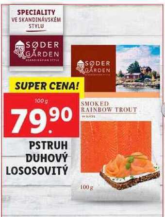 Lidl Pstruh duhový lososovitý, 100 g nabídka