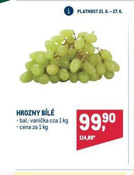 Makro Hrozny bílé nabídka