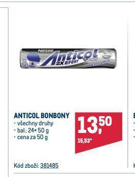 Makro Anticol bonbony nabídka