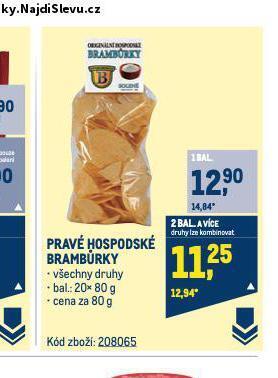 Makro Pravé hospodské brambůrky nabídka