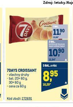 Makro 7days croissant nabídka