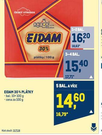 Makro Eidam sýr nabídka