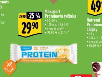 Albert Maxsport proteinová tyčinka nabídka