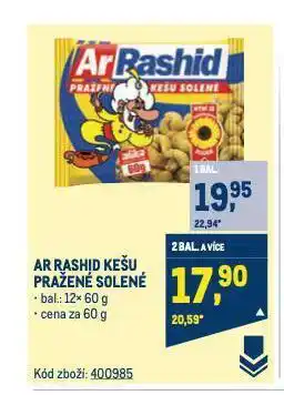Makro Ar rashid kešu nabídka