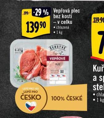 Albert Vepřová plec bez kosti nabídka