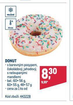 Makro Donut nabídka