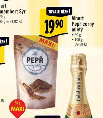 Albert Albert pepř černý mletý nabídka