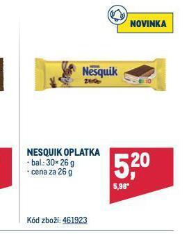Makro Nesquik oplatka nabídka