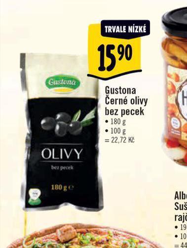 Albert Gustona černé olivy bez pecky nabídka