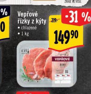 Albert Vepřové řízky z kýty nabídka