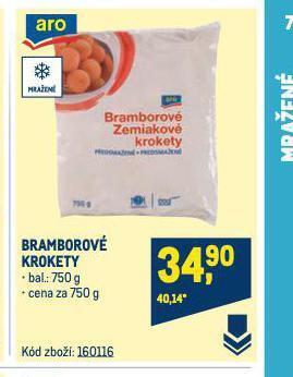 Makro Bramborové krokety nabídka