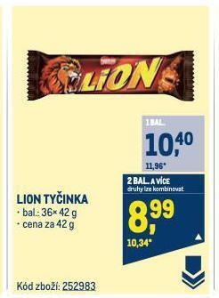 Makro Lion tyčinka nabídka