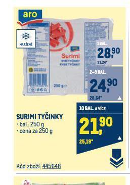 Makro Surimi tyčinky nabídka