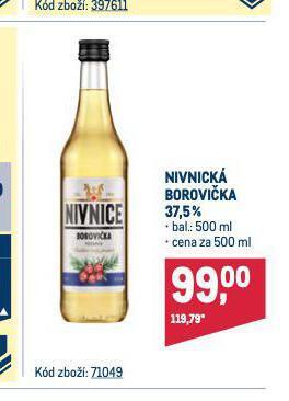 Makro Nivnická borovička nabídka