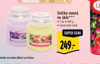 Albert Svíčka vonná ve skle nabídka
