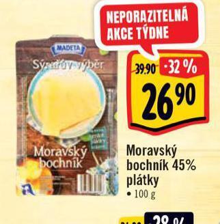 Albert Moravský bochník 45% plátky nabídka