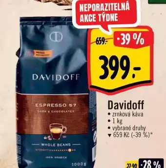 Albert Davidoff zrnková káva nabídka