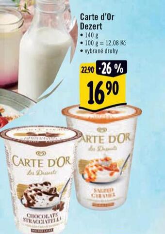 Albert Carte d´or dezert nabídka