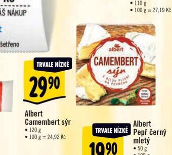 Albert Camembert sýr nabídka