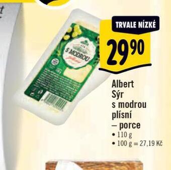 Albert Sýr s modrou plísní nabídka