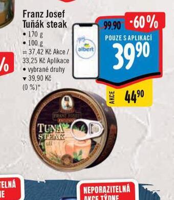Albert Franz josef tuňák steak nabídka