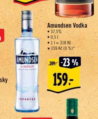 Albert Amundsen vodka nabídka