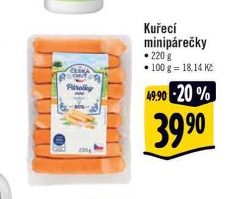 Albert Kuřecí minipárečky nabídka