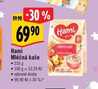 Albert Hami mléčná kaše nabídka