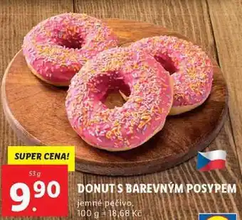 Lidl Donuts barevným posypem, 53 g nabídka