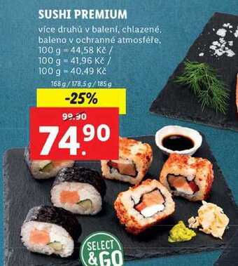 Lidl Sushi premium, 168 g/178,5 g/185 g nabídka