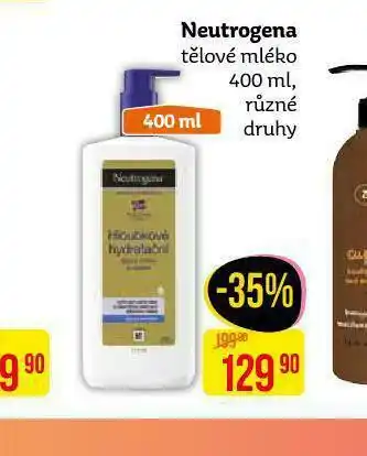 Teta Nautrogena tělové mléko nabídka