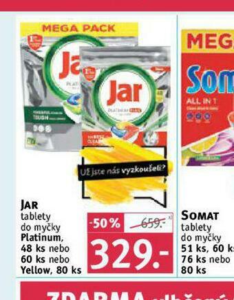 Rossmann Jar tablety do myčky nabídka
