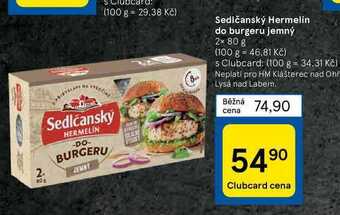 Tesco Sedlčanský hermelín do burgeru jemný 2 x 80 g nabídka
