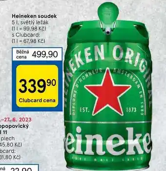 Tesco Heineken soudek 5 l nabídka