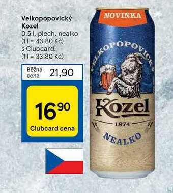 Tesco Velkopopovický kozel 0.5 1 nabídka