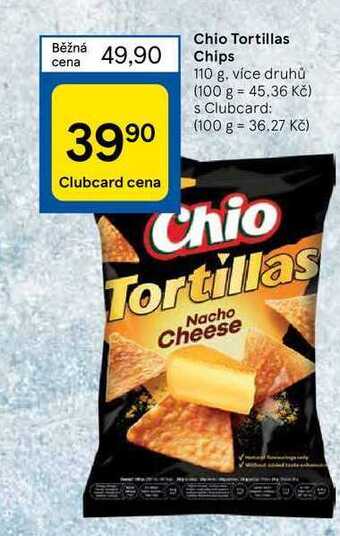 Tesco Chio tortillas chips 110 g nabídka