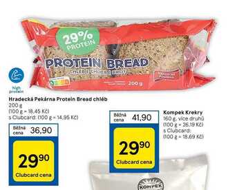 Tesco Hradecká pekárna protein bread chléb 200 g nabídka