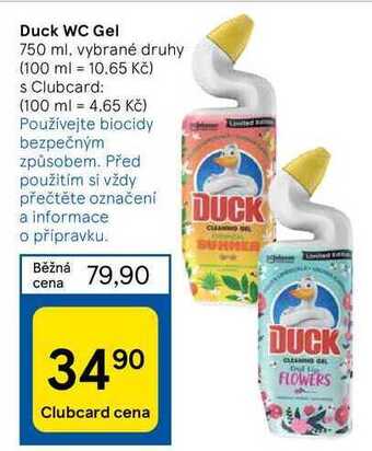 Tesco Duck wc gel 750 ml nabídka