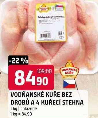 Terno Vodňanské kuře bez drobů a 4 kuřecí stehna 1 kg nabídka