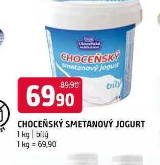 Terno Choceňský smetanový jogurt 1 kg nabídka