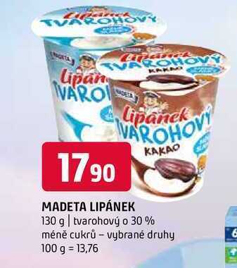 Terno Madeta lipánek 130 g nabídka