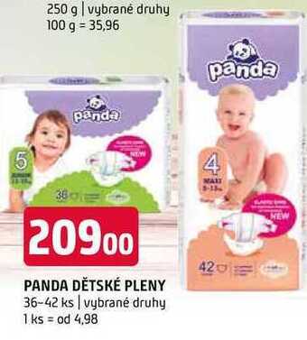Terno Panda dětské pleny 36-42 ks nabídka